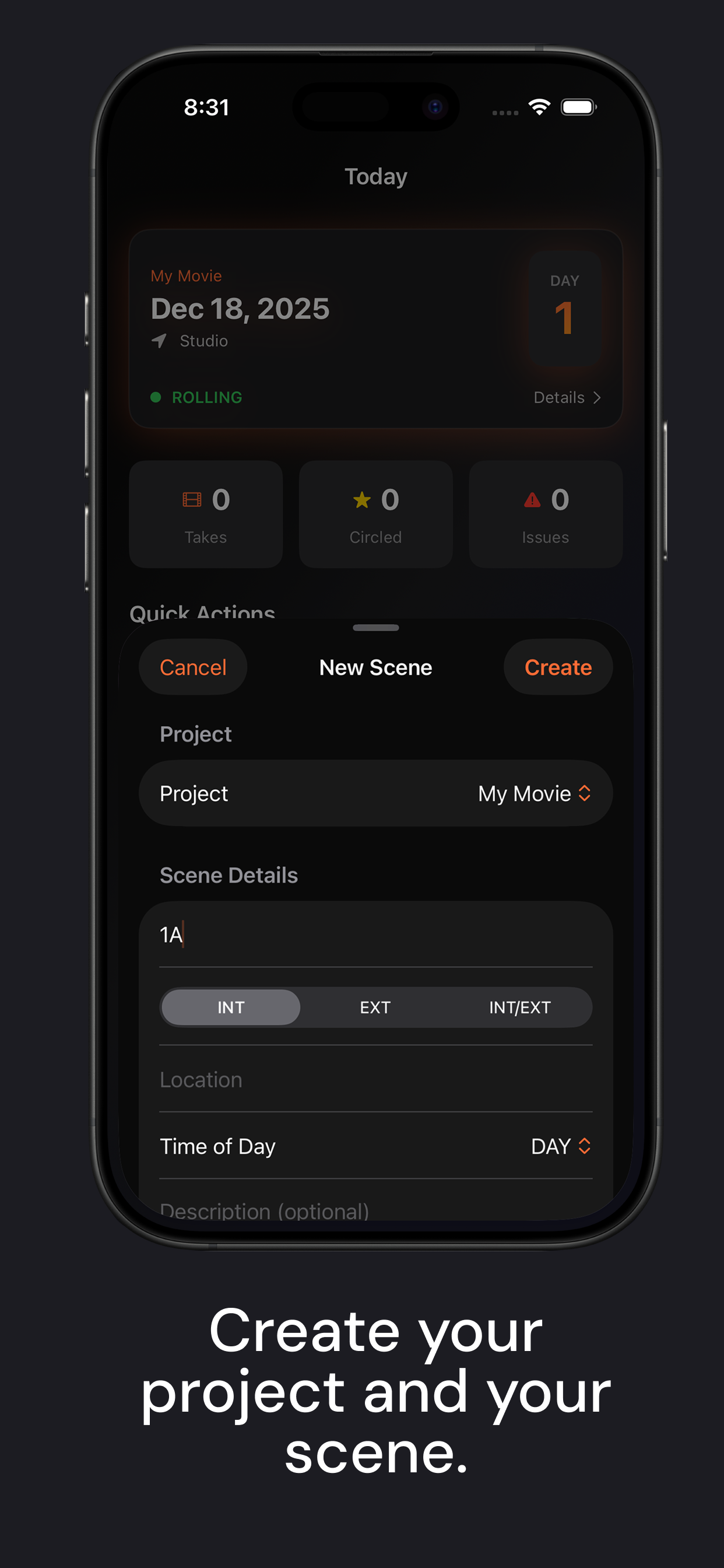 Script Supervisor App